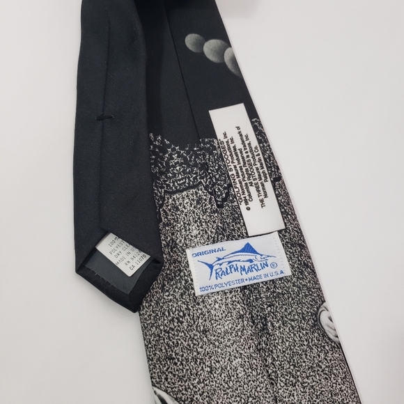 Ralph Marlin Golfing Stooges tie Three Stooges novelty tie - Picture 4 of 4